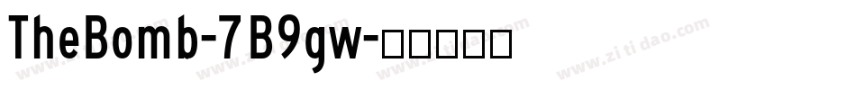 TheBomb-7B9gw字体转换