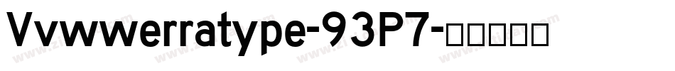 Vvwwerratype-93P7字体转换