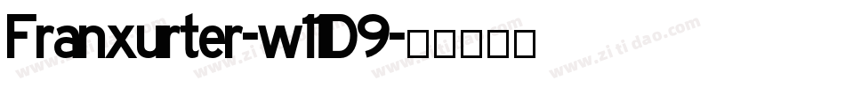 Franxurter-w11D9字体转换