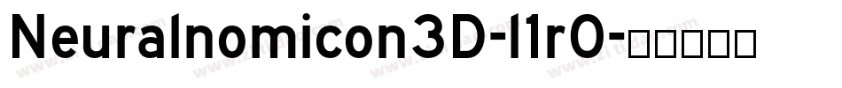 Neuralnomicon3D-l1r0字体转换