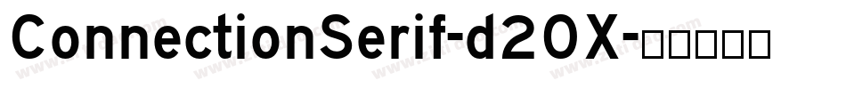 ConnectionSerif-d20X字体转换