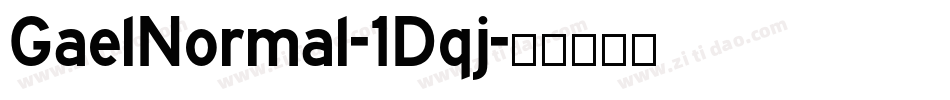 GaelNormal-1Dqj字体转换