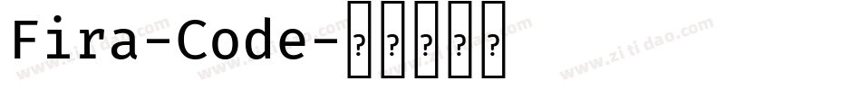 Fira-Code字体转换