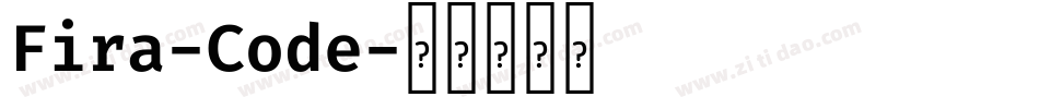 Fira-Code字体转换
