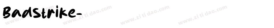 BadStrike字体转换