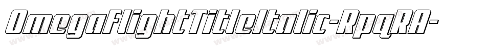 OmegaFlightTitleItalic-RpqRA字体转换