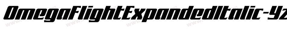 OmegaFlightExpandedItalic-Yzy2O字体转换