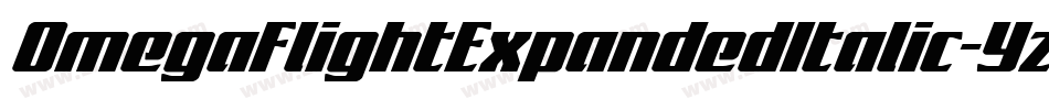OmegaFlightExpandedItalic-Yzy2O字体转换