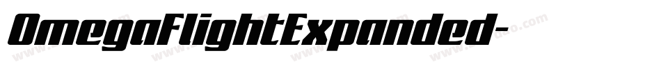OmegaFlightExpanded字体转换