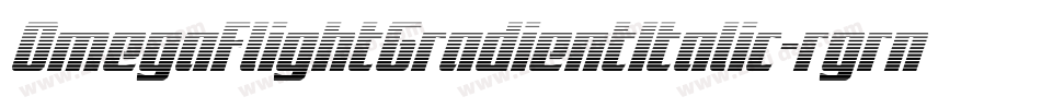 OmegaFlightGradientItalic-rgrny字体转换