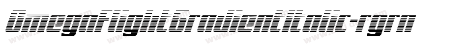OmegaFlightGradientItalic-rgrny字体转换