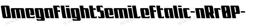 OmegaFlightSemiLeftalic-nRr0P字体转换