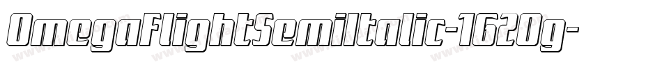 OmegaFlightSemiItalic-1G2Og字体转换