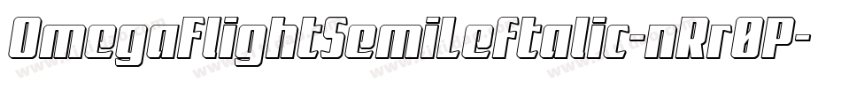 OmegaFlightSemiLeftalic-nRr0P字体转换