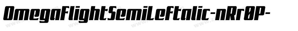 OmegaFlightSemiLeftalic-nRr0P字体转换