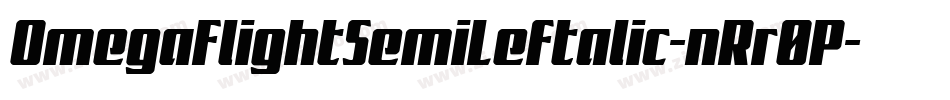 OmegaFlightSemiLeftalic-nRr0P字体转换