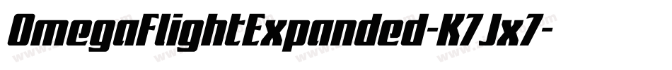 OmegaFlightExpanded-K7Jx7字体转换
