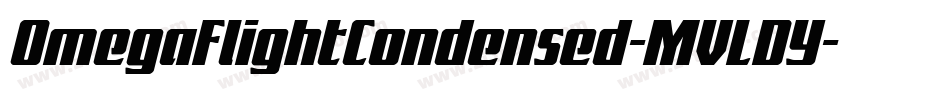 OmegaFlightCondensed-MVLDY字体转换