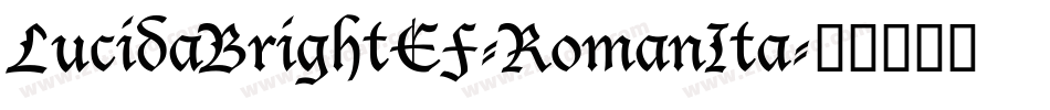 LucidaBrightEF-RomanIta字体转换