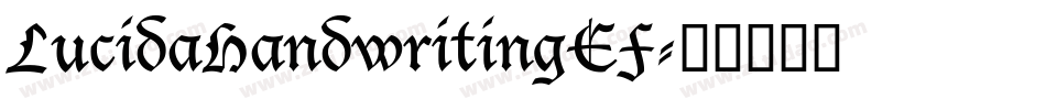 LucidaHandwritingEF字体转换