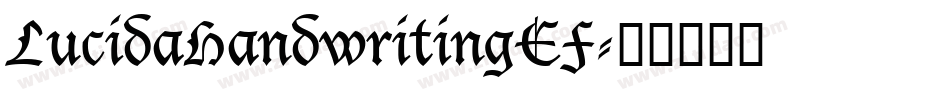 LucidaHandwritingEF字体转换