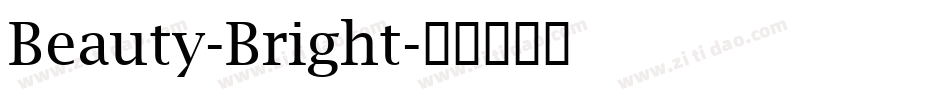 Beauty-Bright字体转换