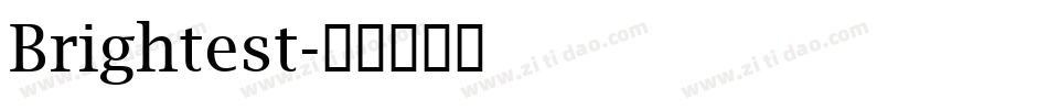 Brightest字体转换