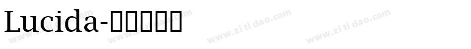 Lucida字体转换