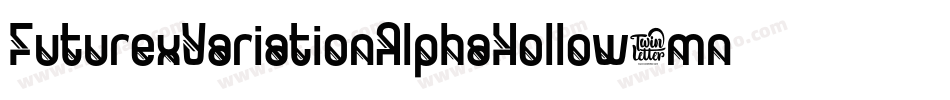 FuturexVariationAlphaHollow-mn5字体转换