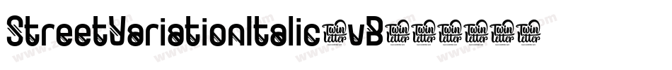 StreetVariationItalic-vB4字体转换