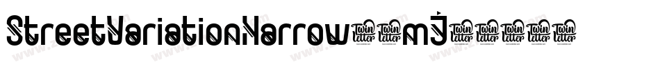 StreetVariationNarrow-8mJ字体转换