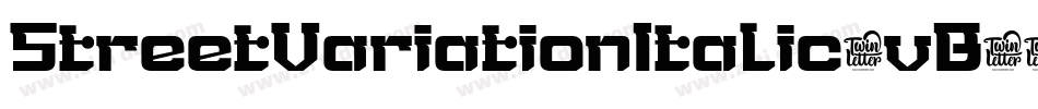 StreetVariationItalic-vB4字体转换