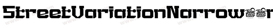 StreetVariationNarrow-8mJ字体转换