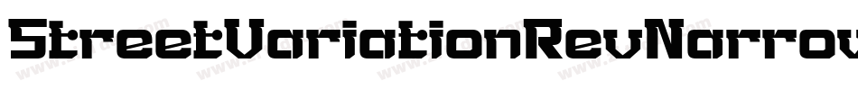 StreetVariationRevNarrow-2Me字体转换