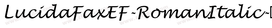 LucidaFaxEF-RomanItalic字体转换