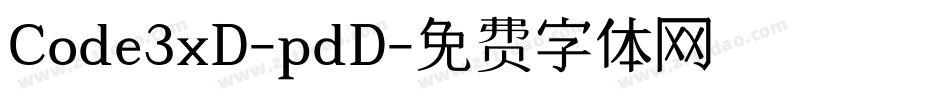 Code3xD-pdD字体转换