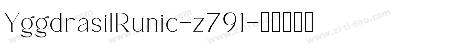YggdrasilRunic-z791字体转换