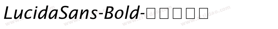 LucidaSans-Bold字体转换