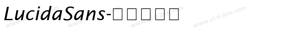 LucidaSans字体转换