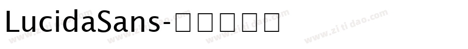 LucidaSans字体转换