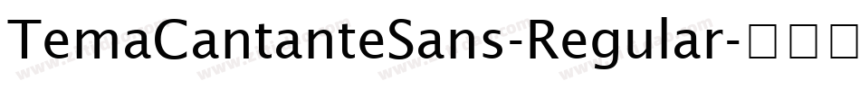 TemaCantanteSans-Regular字体转换