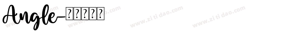Angle字体转换