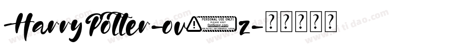 HarryPotter-ov4z字体转换