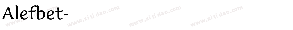 Alefbet字体转换