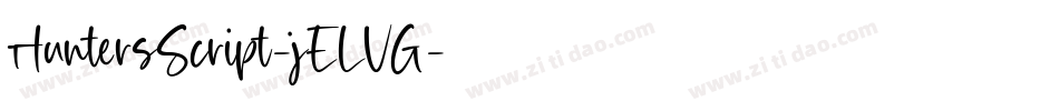 HuntersScript-jELVG字体转换