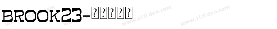 brook23字体转换