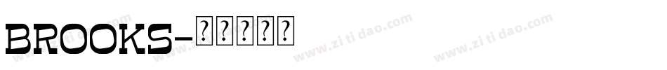 brooks字体转换