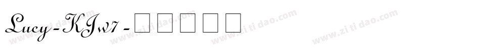 Lucy-KJw7字体转换
