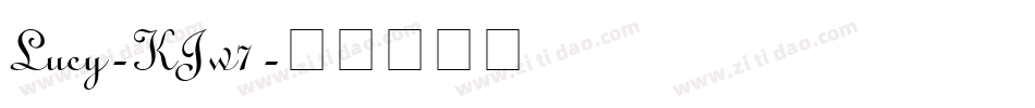 Lucy-KJw7字体转换