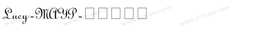 Lucy-MAYP字体转换